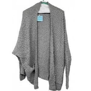 Hayden Los Angeles Gray Cozy Knit Cardigan Sweater S/M NWT
